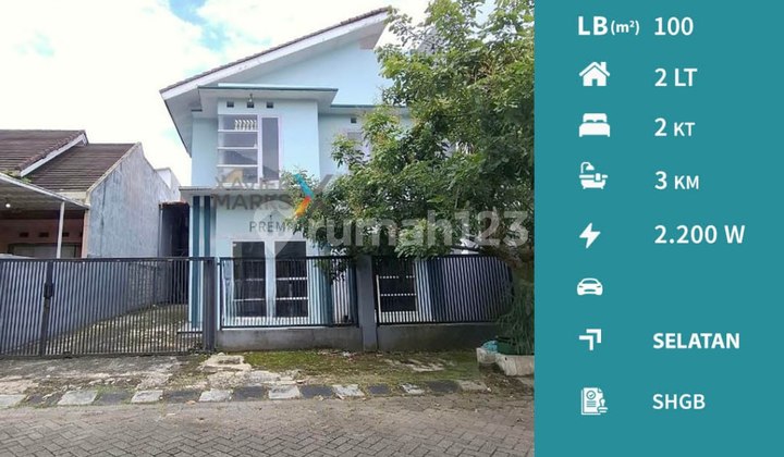 Rumah 2 Lt Siap Huni di Permata Jingga Lowokwaru Malang