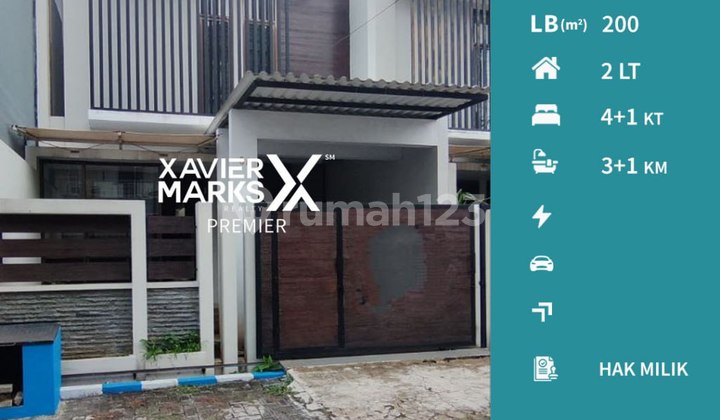 New 2-Story House Clean Semi-Furnished Area Candi Mendut Malang 1