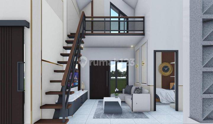 Rumah Murah Scandinavian Plus Mezzanine Tanpa Dp Free Biaya2 Pinggir Jln Raya 2