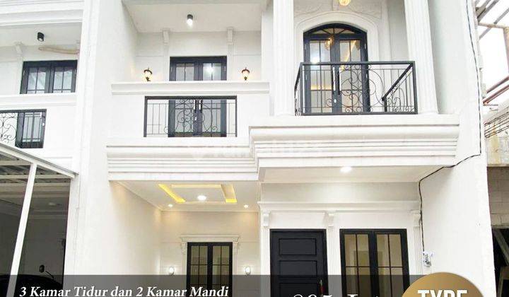 Rumah Classic 2 Lantai Free Biaya2 Di Pusat Kota Depok Dkt Stasiun 1