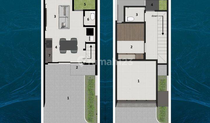 Rumah Exclusive 3 Lt 4 Kt Dengan Rooftop All In di Selatan Jakarta  2