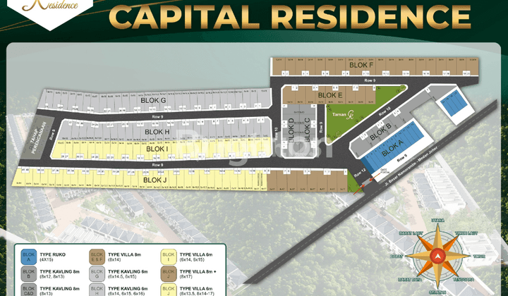 Capital Residence Tipe Ruko 4 x 15 2