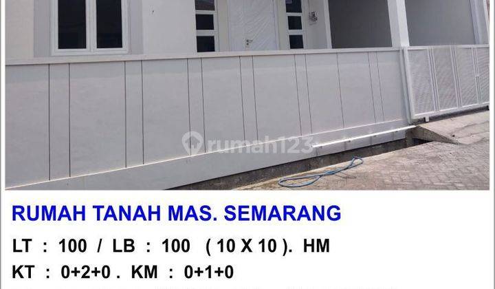 Dijual rumah minimalis 1 lantai siap pakai tanah mas Semarang 8356 2