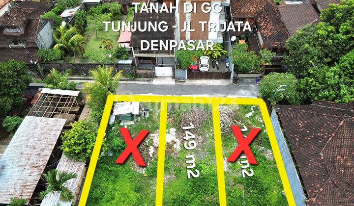 Tanah Siap Bangun di Jalan Trijata Gang Tunjung Denpasar Dekat Polda Bali & Living Mall