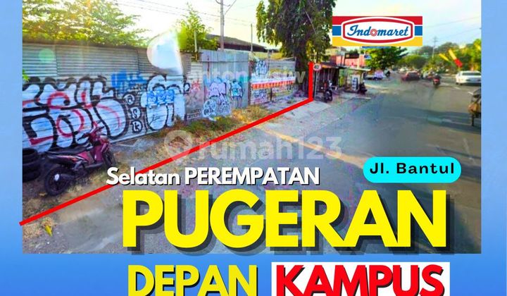 Tanah strategis Jogja selatan Pugeran Luas 409 m2 lebar 20 m 2