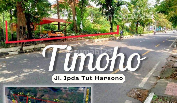 Tanah Timoho Jogja Utara Balai Kota Luas 2427 m² Lebar 17 M SHM 2