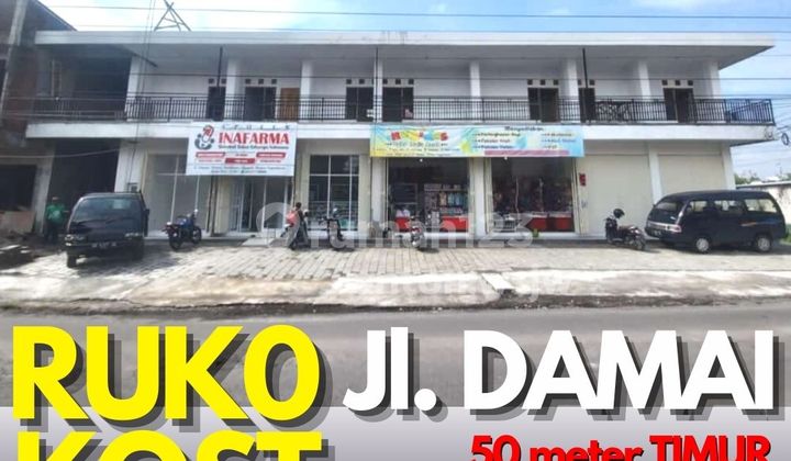Ruko Kost Jogja Jl.damai Luas Tanah 284 m² SHM Hook Parkir Luas 2