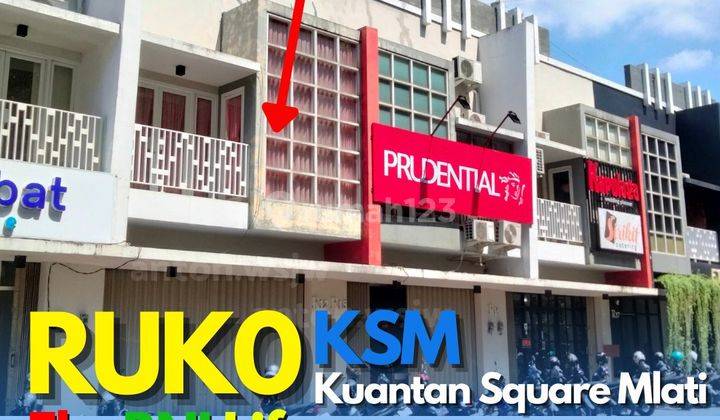 Ruko Jogja 2 Lantai Kuantan Square Mlati Eks Bni Life Parkir Luas