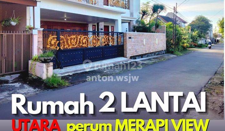 Rumah Jogja 2 Lantai Utara Perum Merapi View Lt 307 M2 SHM Imb 1