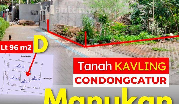 Tanah Kavling Jogja Jl Kaliurang Km 7,5 Timur Pln Lt 96 m² SHM 1