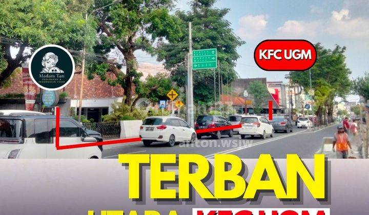 Tanah Jogja Jl.persatuan Terban Utara Kfc Ugm Lt 2884m Ld 40m SHM 1