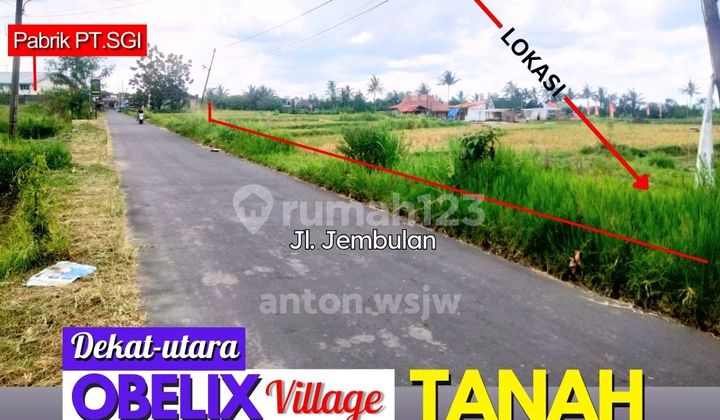 Good Land Pandowoharjo Near Obelix Village Area 1334 M2 Width 23 M SHM
