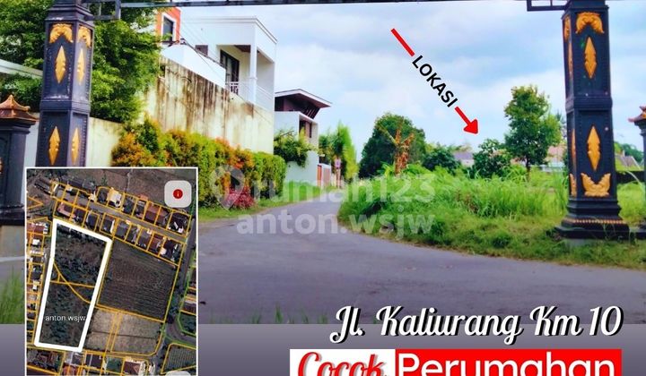 Tanah Strategis Jogja Jl Kaliurang Km 10 Luas 3544 M2 Ld 33 M SHM