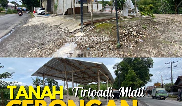 Strategic Land in Mlati Jogja, Along Jl Sidomoyo, Area 331 M2, Frontage 17 M, SHM