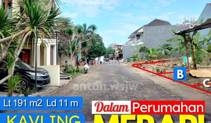 Tanah Kavling Jogja di Perum Merapi Regency Jl Kaliurang Lt 191 M 2