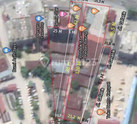 Tanah luas di pusat kota Jl. Sudirman 2
