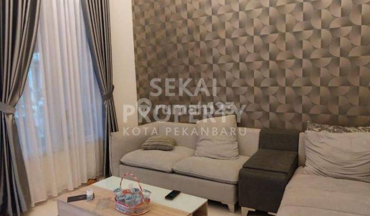 Rumah cluster furnished siap huni di tengah kota dekat Jalan Sudirman 1