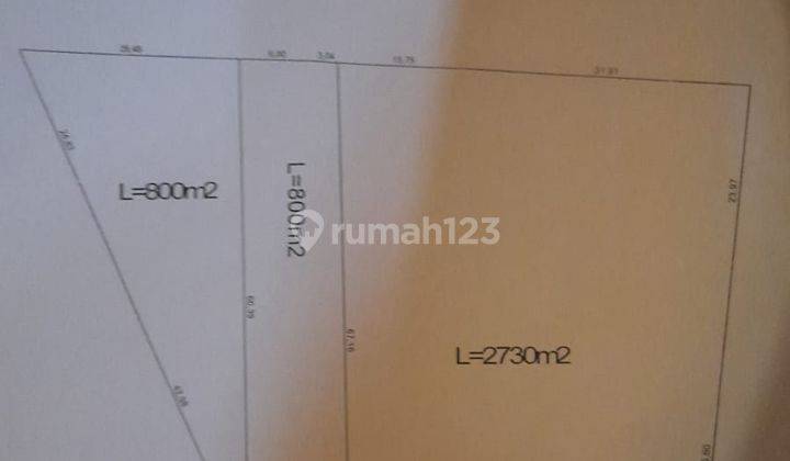 Dijual tanah 800m² di dekat Mall Bali Galeria 5