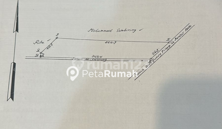 DIJUAL TANAH JALAN GLUGUR RIMBUN