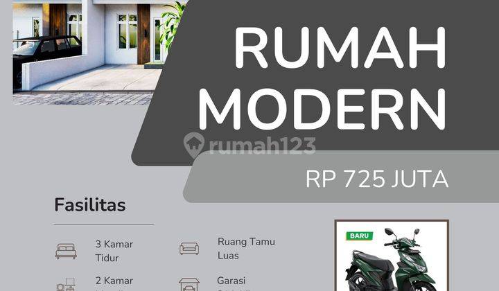 Rumah Masa Kini Design Modern Minimalis Berhadiah 1 Unit Motor 1