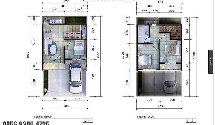 Rumah 2 Lantai 800 Juta An Bebas Banjir Dp Suka Suka 2