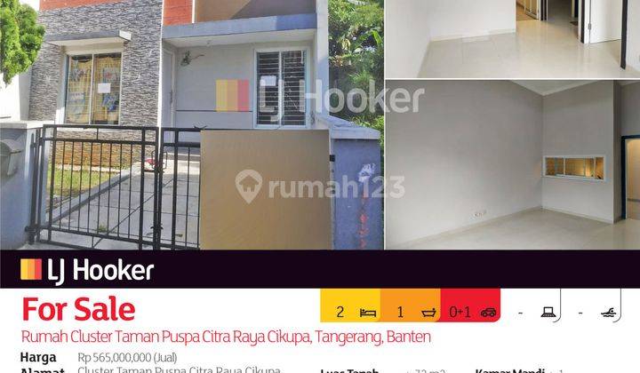 Rumah Cluster Taman Puspa Citra Raya Cikupa, Tangerang, Banten 2