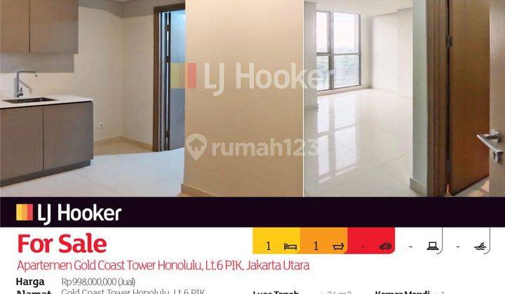 Apartemen Gold Coast Tower Honolulu, Lt. 6 Pik, Jakarta Utara 2