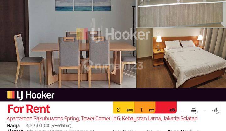 Apartemen Pakubuwono Spring, Tower Corner Lt.6, Kebayoran Lama, Jakarta Selatan 2