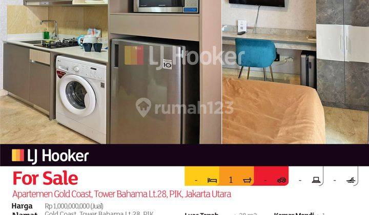 Apartemen Gold Coast, Tower Bahama Lt.28, Pik, Jakarta Utara 2