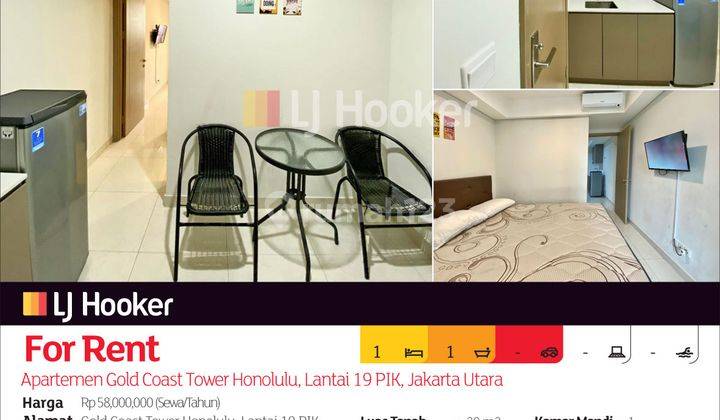 Apartemen Gold Coast Tower Honolulu, Lantai 19 Pik, Jakarta Utara 2