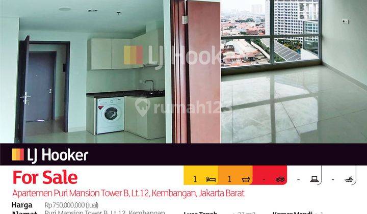 Apartemen Puri Mansion Tower B, Lt.12, Kembangan, Jakarta Barat 2