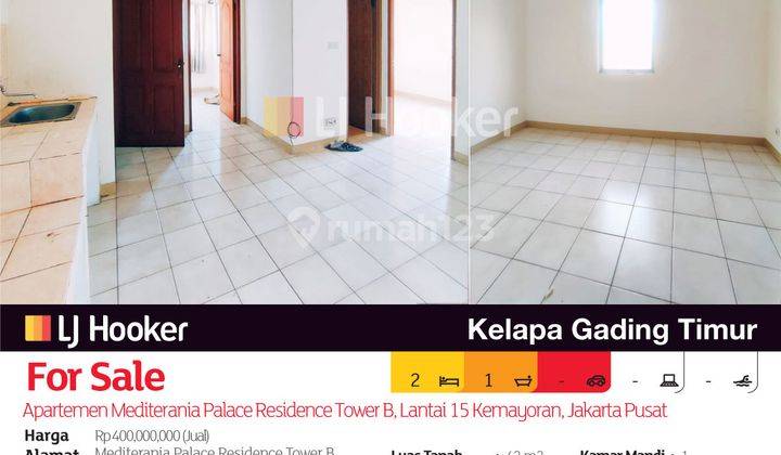 Apartemen Mediterania Palace Residence Tower B, Lantai 15 Kemayoran, Jakarta Pusat 2