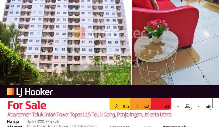 Apartemen Teluk Intan Tower Topas Lt.5 Teluk Gong, Penjaringan, Jakarta Utara 2