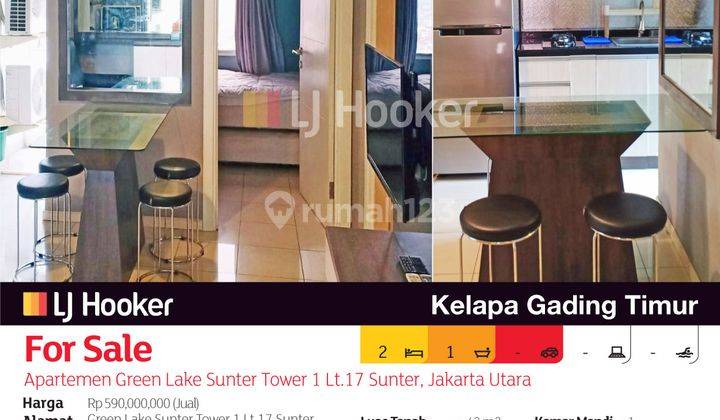 Apartemen Green Lake Sunter Tower 1 Lt.17 Sunter, Jakarta Utara 2