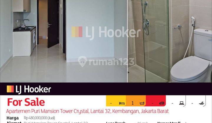 Apartemen Puri Mansion Tower Crystal, Lantai 32, Kembangan, Jakarta Barat 2