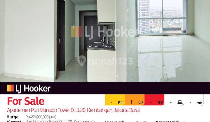 Apartemen Puri Mansion Tower D, Lt.20, Kembangan, Jakarta Barat 2