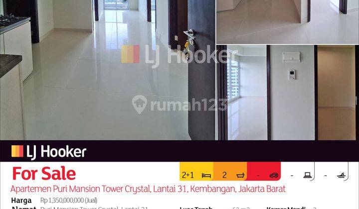 Apartemen Puri Mansion Tower Crystal, Lantai 31, Kembangan, Jakarta Barat 2