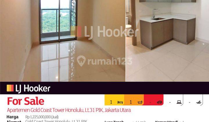 Apartemen Gold Coast Tower C Honolulu, Lt.31 Pik, Jakarta Utara 2