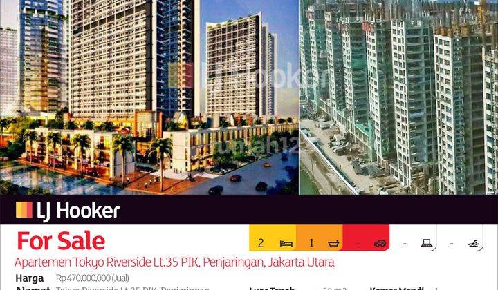 Apartemen Tokyo Riverside Lt.35, Pik 2, Tangerang, Banten 2