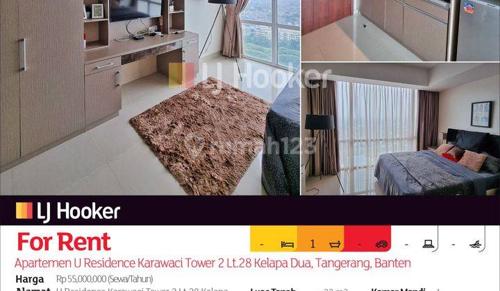 Apartemen U Residence Karawaci Tower 2 Lt.28 Kelapa Dua, Tangerang, Banten 2