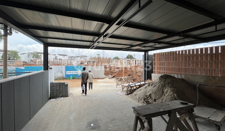 Cluster House in Pondok Cabe 2 Floors Strategic Near MRT SHM Peaceful Row Street 3 Cars. 2