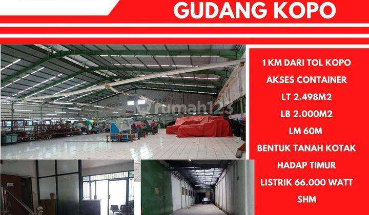 Dijual Gudang Kopo Bandung  1