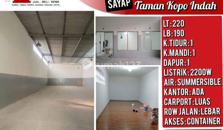 Disewakan Gudang Sayap Taman Kopo Indah Bandung 
 1