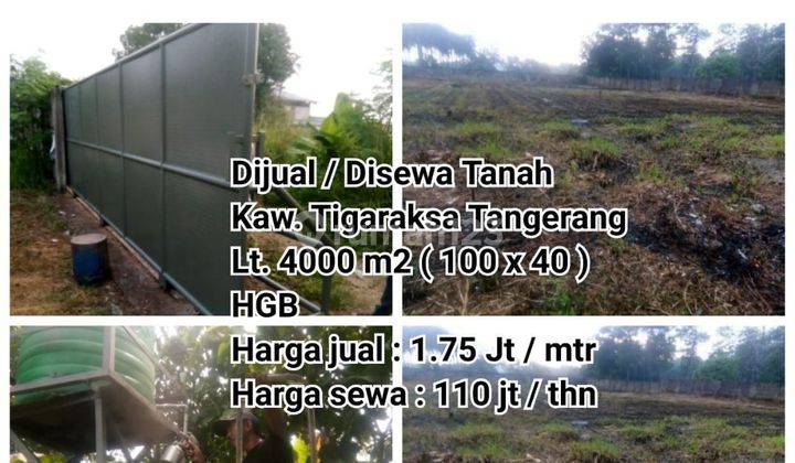 Dijual Cepat Tanah Di Kawasan Tigaraksa Tangerang  2