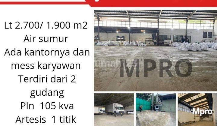 Disewakan Cepat Gudang Mainroad Jalan Rumah Sakit Ex Pabrik Bandung
 1