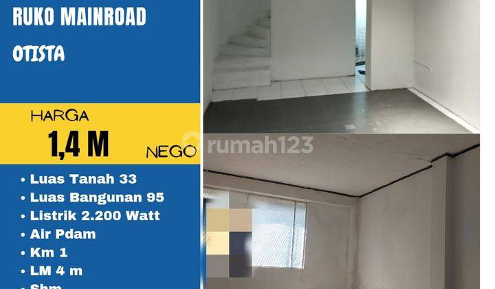 Dijual Cepat Ruko Mainroad Di Otista Bandung  1