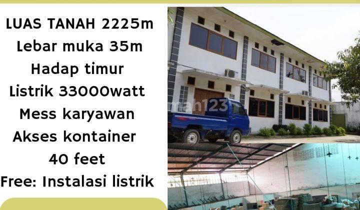 DIJUAL PABRIK EX GARMENT KAWASAN INDUSTRI CIBOLERANG BANDUNG 1