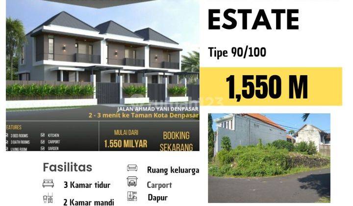 Cheap 2-Storey House Premium Location One Gate System Denpasar 1