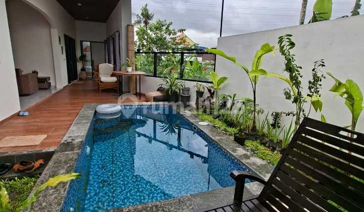 Disewakan Villa 2 Kamar Tidur Semi Furnished di Buduk Cica Badung