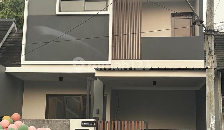 tampak depan dijual cluster puri majapahit 5mnit